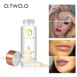 Store1 מוצרי איפור וטיפוח O.TWO.O 24k Rose Gold Elixir Skin Make Up Oil For Face Essential Oil Before Primer Foundation Moisturizing Face Oil Anti-aging
