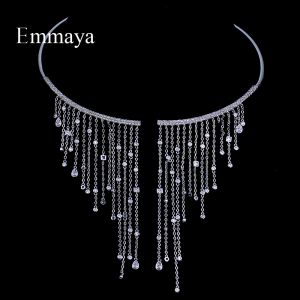 Store1 תכשיטים ושעונים Emmaya Chocker Necklace Jewelry Popular Zircon Romantic Charm Romantic Necklace Crystal For Women Gift Party